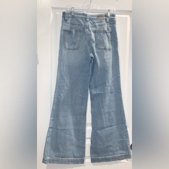 Anthropologie Pilcro Letterpress high waist wide leg jeans women’s size 28 - Picture 2 of 15